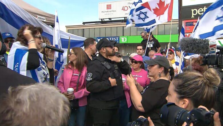 Rally held in Toronto calling for release of Israeli hostages on eve of Oct. 7th anniversary