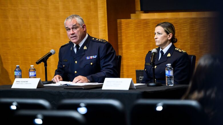 RCMP officials take questions after accusing Indian government of criminal activity in Canada