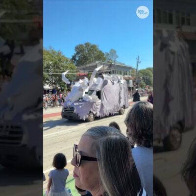 Scary creatures march in Atlanta’s annual Halloween parade #Shorts