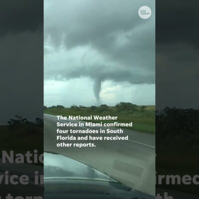 Tornado spotted in Florida as Milton approaches #Shorts