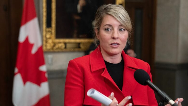 “Completely unacceptable”: Joly condemns anti-NATO protests in Montreal