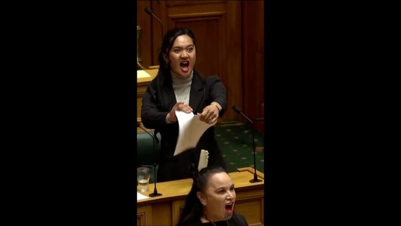 Haka performed by Māori lawmakers suspends parliament session #Shorts