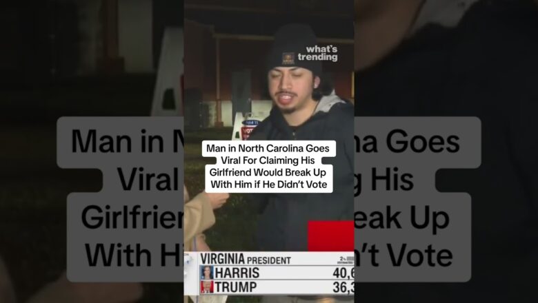 North Carolina Voter Goes Viral After Revealing He Voted for Kamala Harris to Avoid Breakup