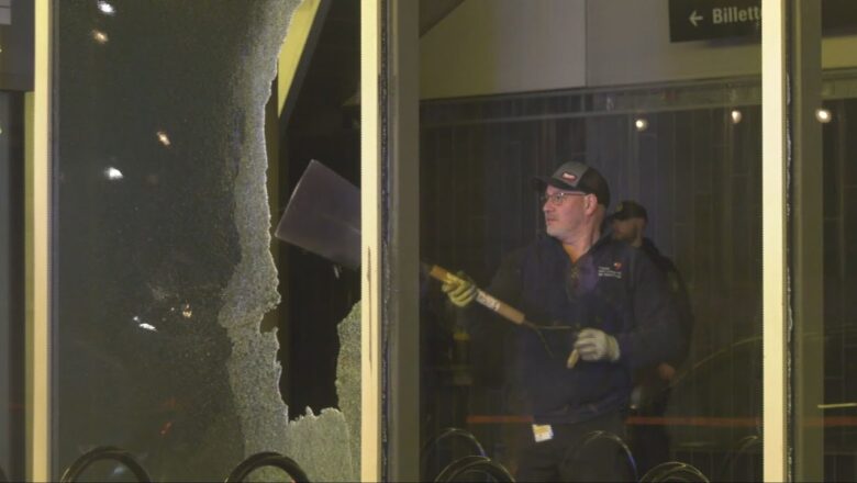 Windows smashed during anti-NATO protest in Montreal