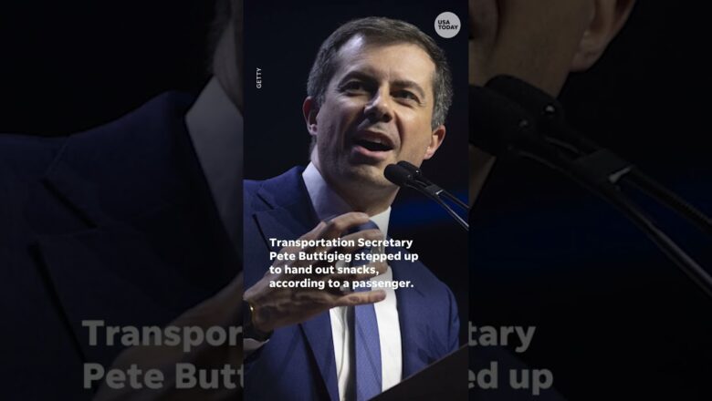 Buttigieg tries out new career on delayed flight | USA TODAY