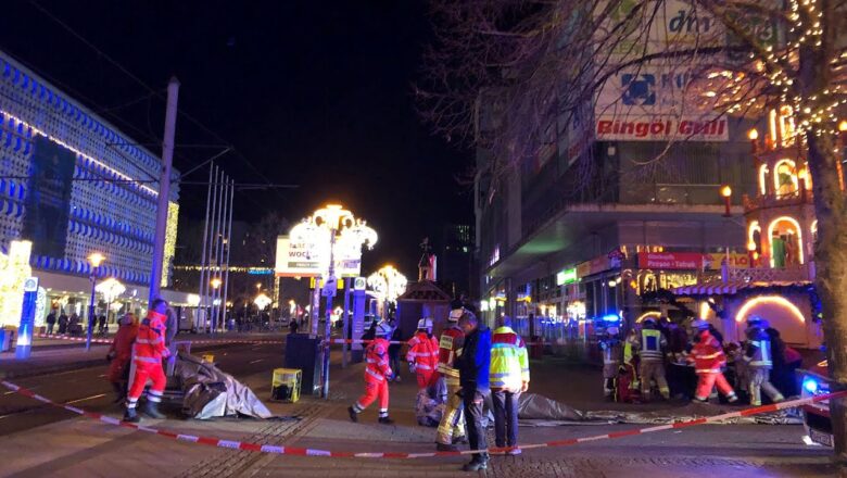 Multiple injured after car reportedly plows into Christmas market in Germany