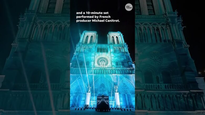 Notre-Dame reopening ends with performance by DJ Michael Canitrot #Shorts