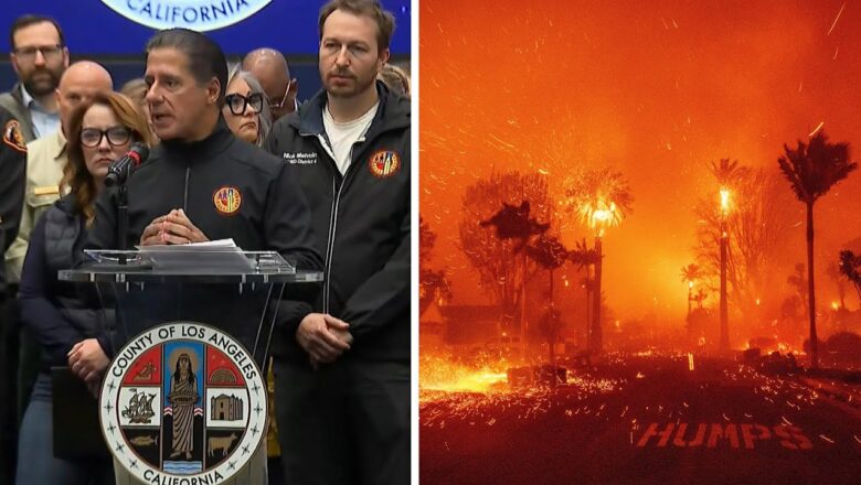 Coverage of wildfires in Los Angeles | Officials say two people have died, blazes hard to contain