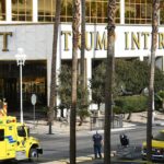 One dead after Cybertruck explodes outside Trump hotel in Las Vegas