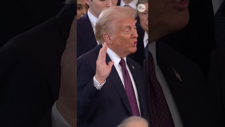 Watch: Donald Trump sworn in as the 47th president of the United States #Shorts