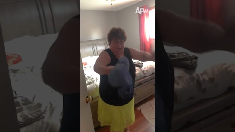 Aww, you scared her!! 😅 #afv #prank #scare #funnyvideos #shorts