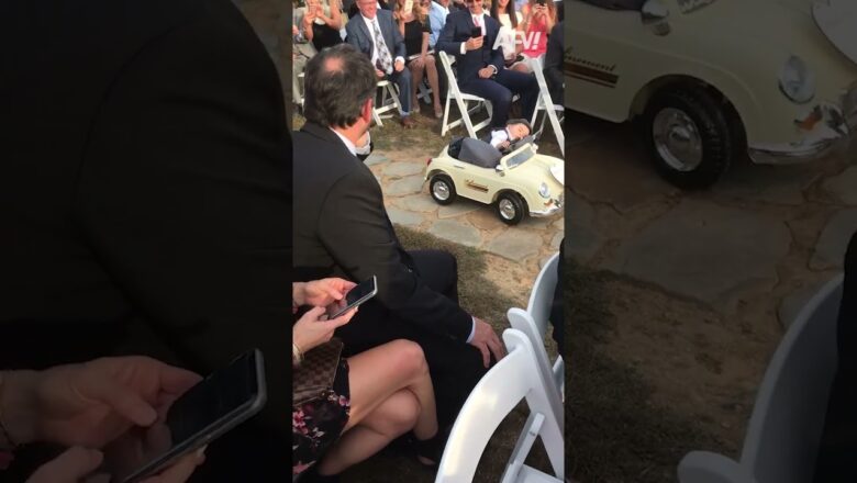 Crashed the wedding but not the car! 👶 #afv #funny #shorts