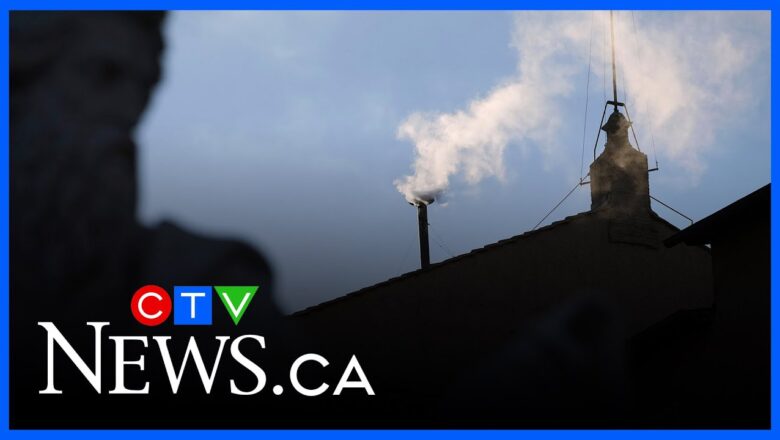 CTV News in Rome | The moment white smoke rose and a new pope was declared