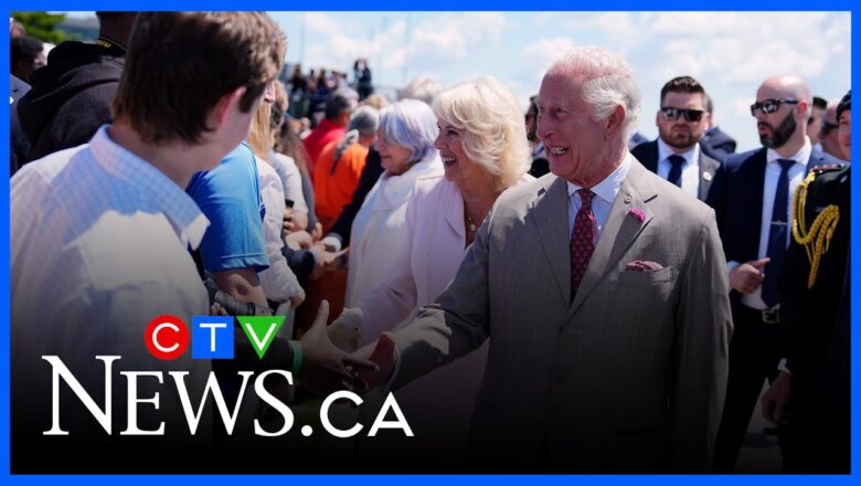 King Charles and Queen Camilla receive warm welcome as Canadian woman presents them with a book