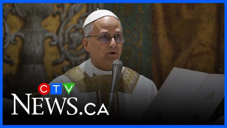Pope Leo leads first mass after being elected pontiff