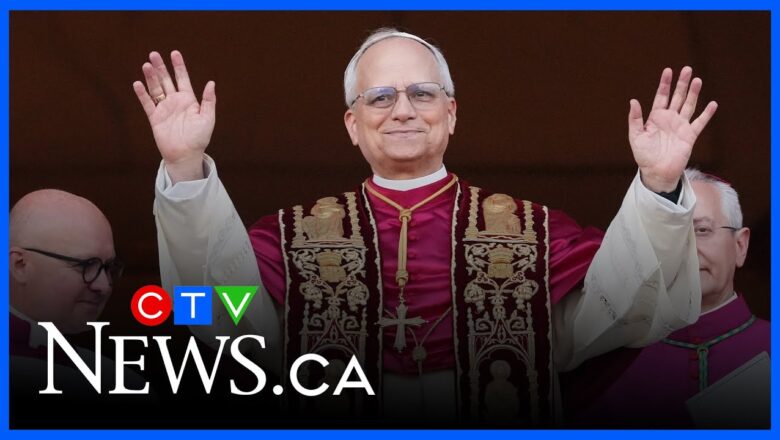 Pope Leo XIV appears on Vatican balcony to greet the world