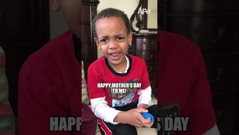 Someone wish him a Happy Mother’s Day 🥺 #afv #mothersday #kidssay #shorts