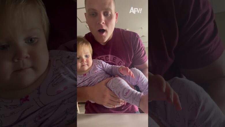 Surprise, and surprise number 2 😅 #afv #kidssay #funnyvideos #shorts