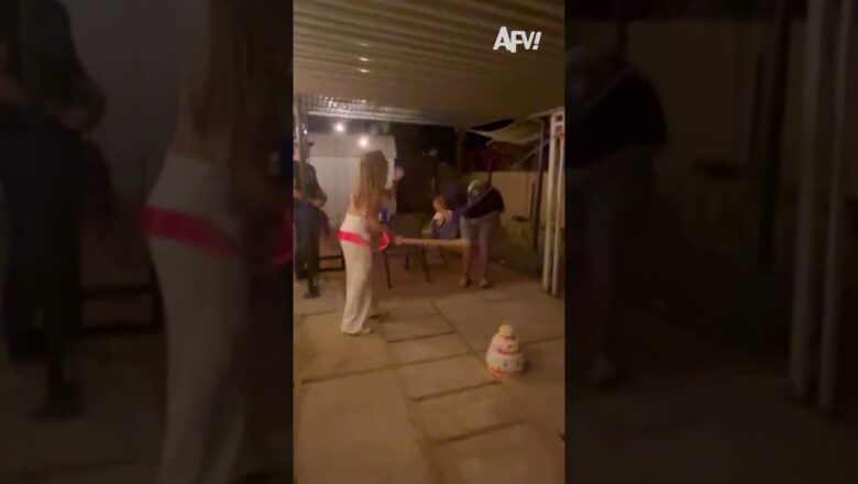 Swing and a hit 🥴 #afv #fail #funnyvideos #shorts