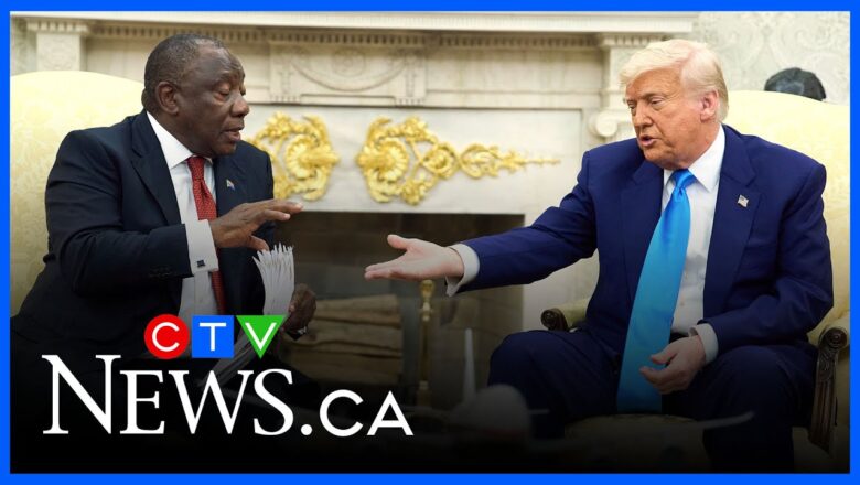 Trump clashes with South Africa’s president over alleged ‘racist laws’ targeting white farmers