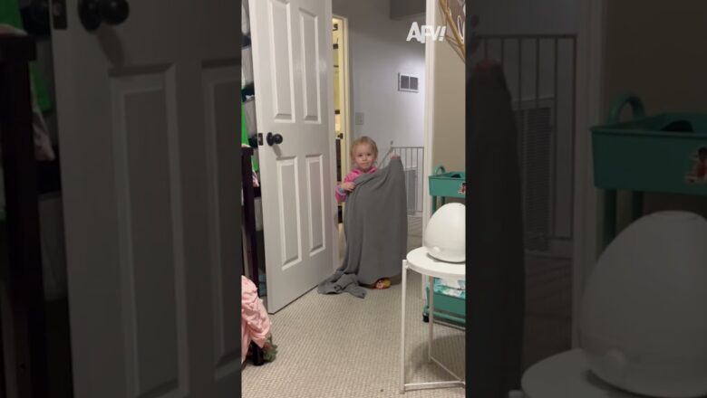WHERE DID SHE GO!? 😧 #afv #fail #funny #shorts