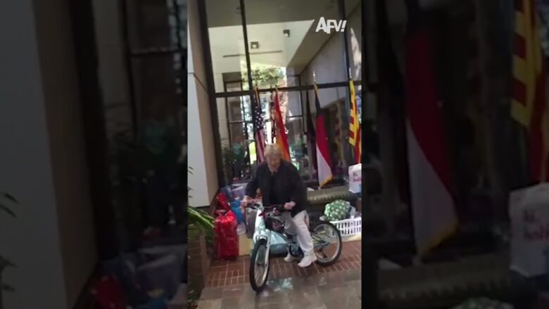 2 wheels, 0 skill 😅 #afv #fail #funny #shorts