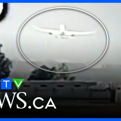 CCTV footage captures moments before Air India flight crash