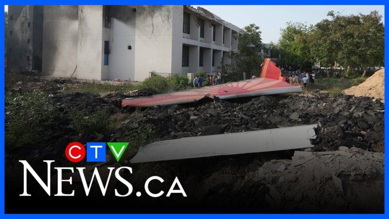 London-bound plane carrying 242 people crashes in India shortly after takeoff