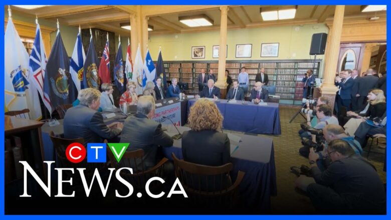 Ontario’s premier meets U.S. governors with other premiers in Boston