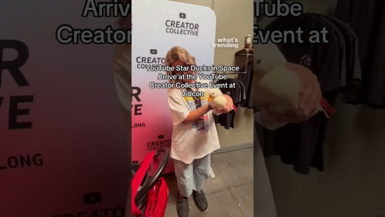 YouTube Stars Ducks in Space Arrive at the YouTube Creator Collective Event at Vidcon 🐥😅
