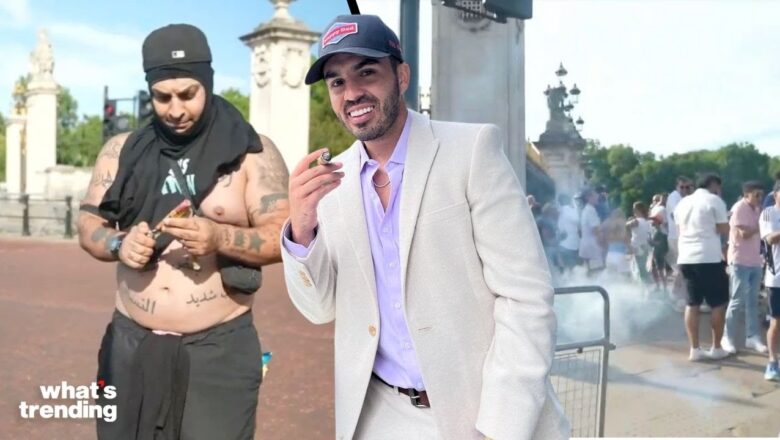 British IRL Streamer Sets Off FIREWORKS Near Tourists Outside Buckingham Palace