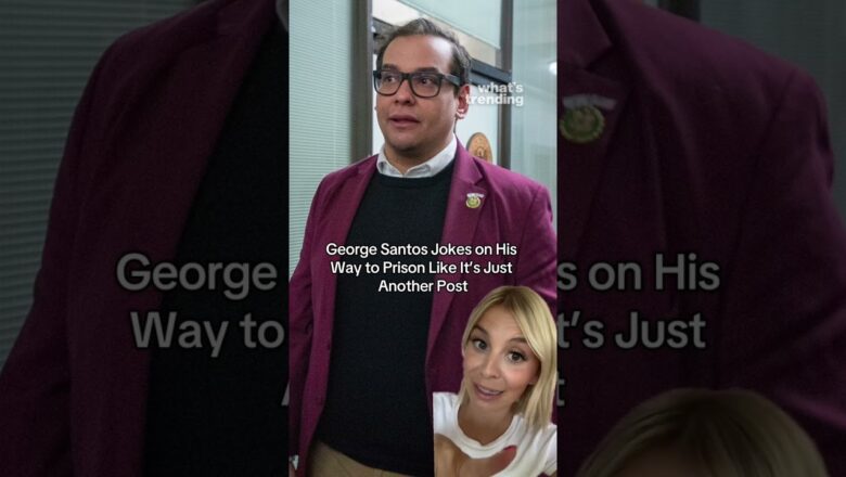 George Santos Jokes on His Way to Prison Like It’s Just Another Post