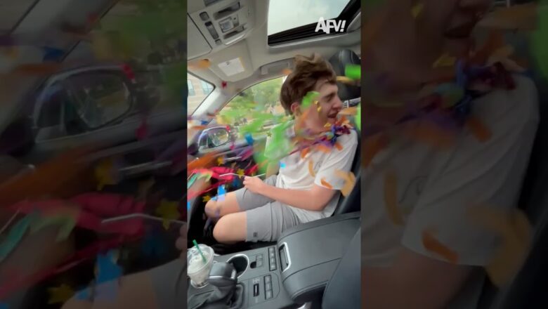 His last school day was a BLAST π #afv #funny #shorts