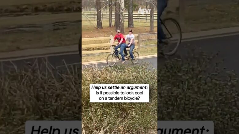 Is it possible to look cool on a tandem bicycle?