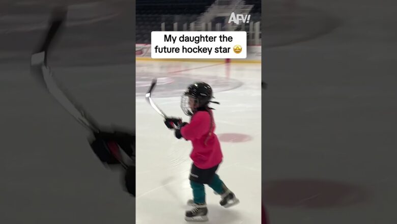 My daughter the future hockey star ๐คฉ
