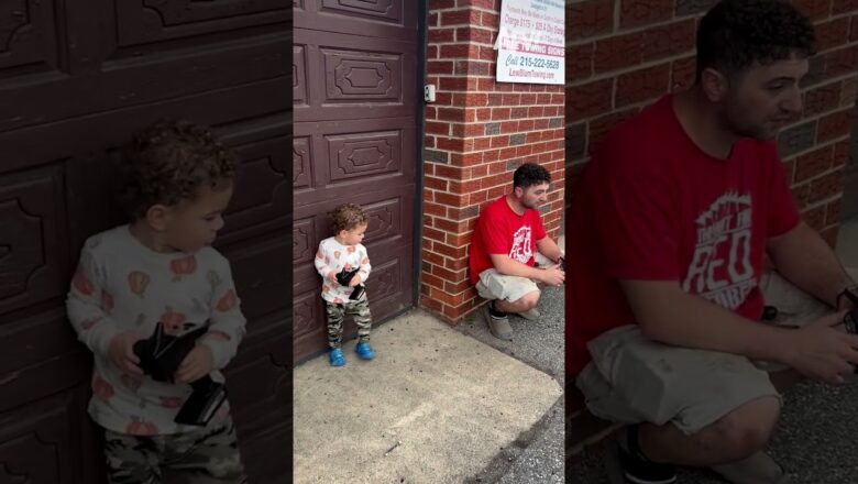 My son wants to be just like me 🥹