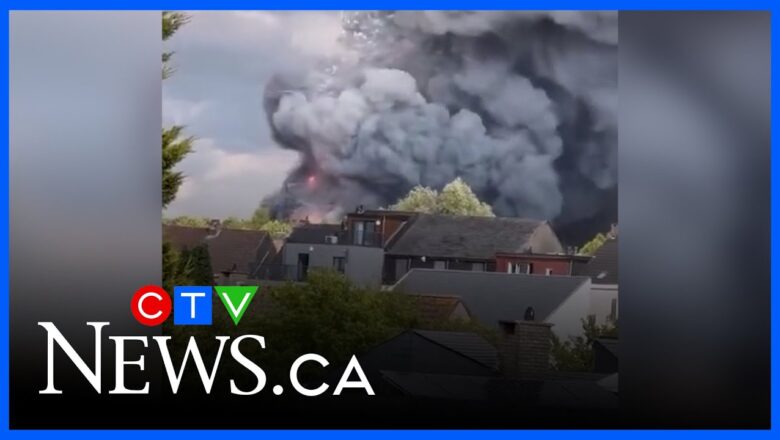 Tomorrowland music festival stage goes up in flames in Belgium