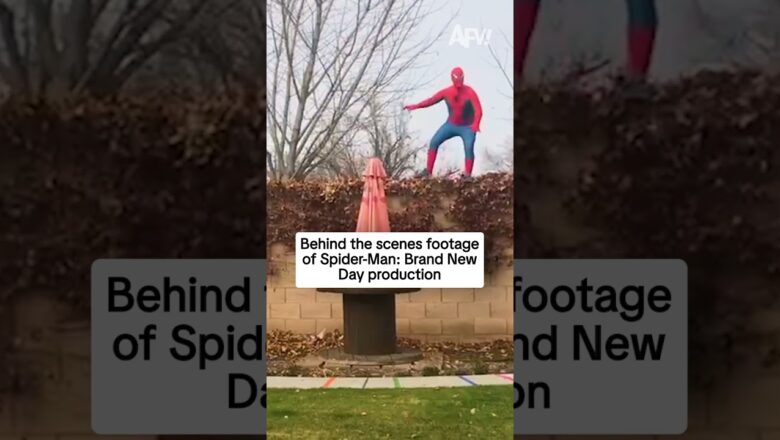 Behind the scenes footage of Spider-Man: Brand New Day production