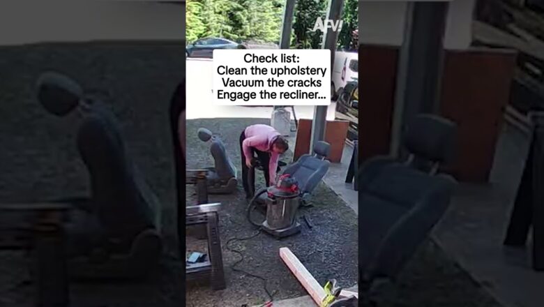 Check list: Clean the upholstery, vacuum the cracks, engage the recliner…