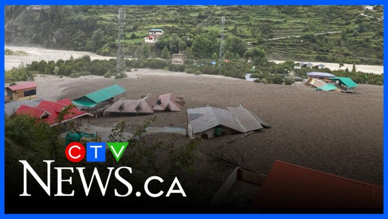 Flash flooding in India leaves at least four people dead, homes swept away