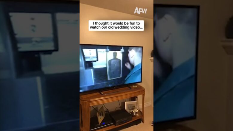 I thought it would be fun yo watch our old wedding video…