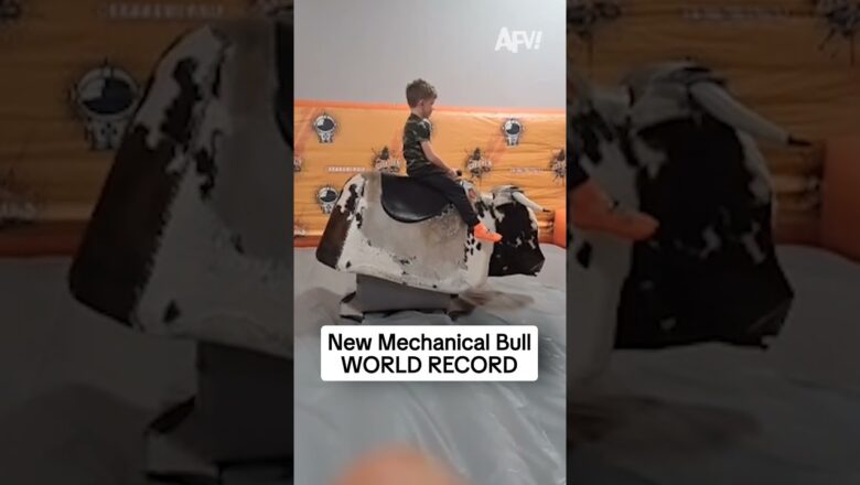 New Mechanical Bull WORLD RECORD