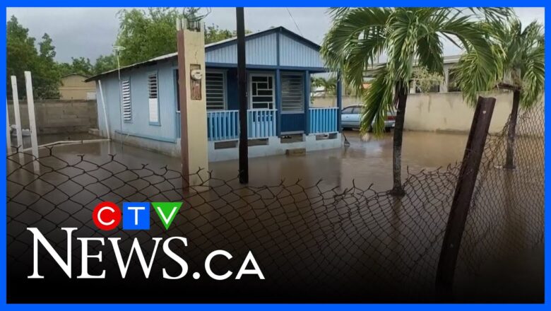 Puerto Rico hit with flooding, power outages from Hurricane Erin