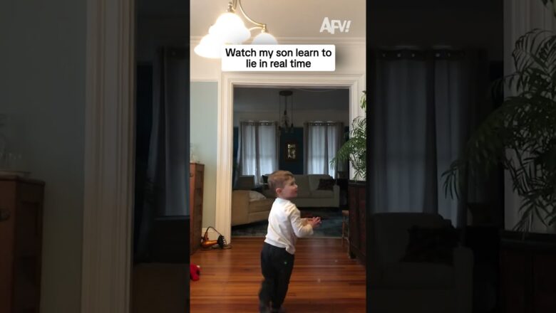 Watch my son learn to lie in real time
