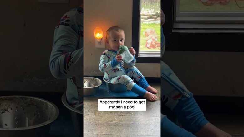 Apparently I need to get my son a pool