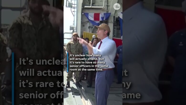 Defense Sec. Hegseth calls ‘unusual’ meeting of top military leaders #Shorts