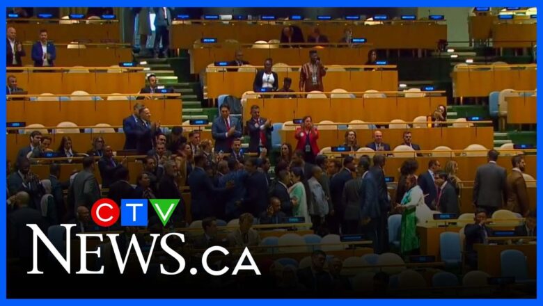 Dignitaries walk out of UN out as Israeli PM Benjamin Netanyahu prepares to speak