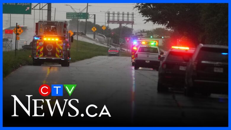 Emergency vehicles on scene of shooting at ICE facility in Dallas