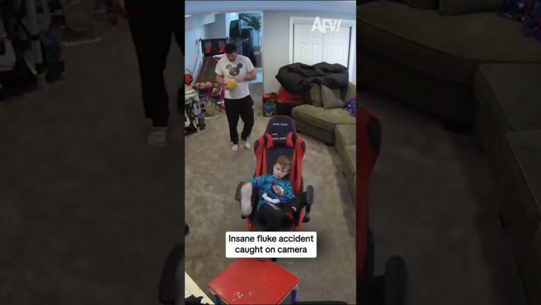 Insane fluke accident caught on camera