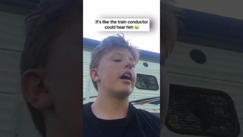 It’s like the train conductor could hear him ๐
